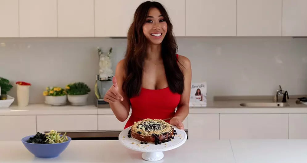 Amy Lee Protein Blueberry Cheesecake