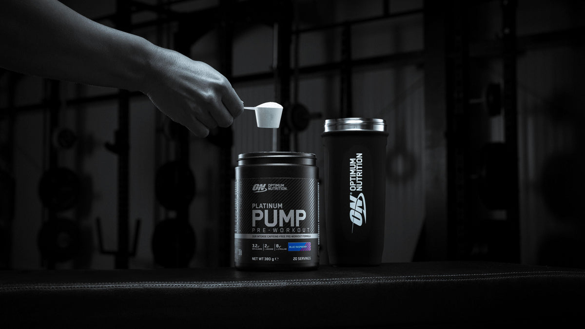 Looking for a training boost without the caffeine? Platinum Pump Pre-Workout is for you.