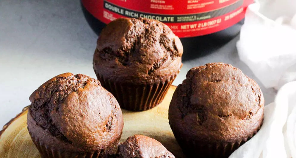 Chocolate Protein Blender Muffins