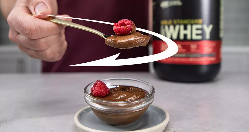 Romige chocolade mousse boordevol eiwitten