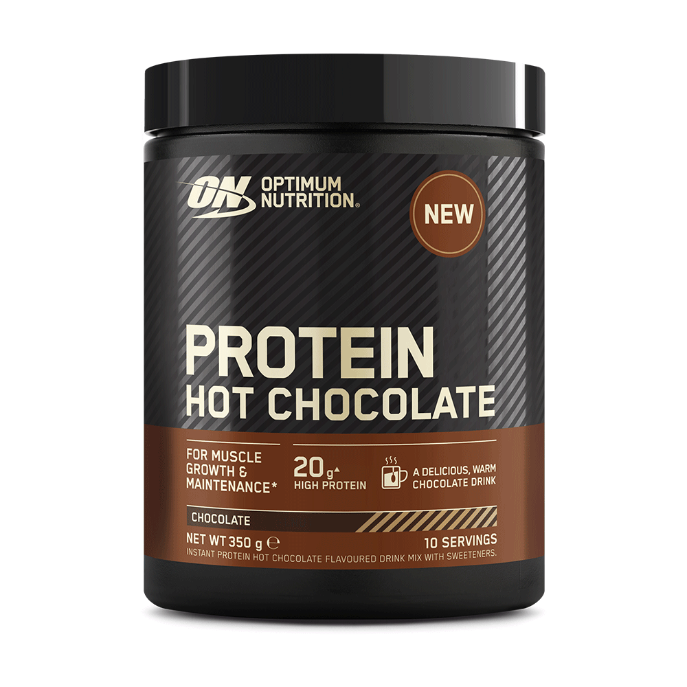 Optimum Nutrition Protein Hot Chocolate, 350g, 20g protein per serving, for muscle growth and maintenance