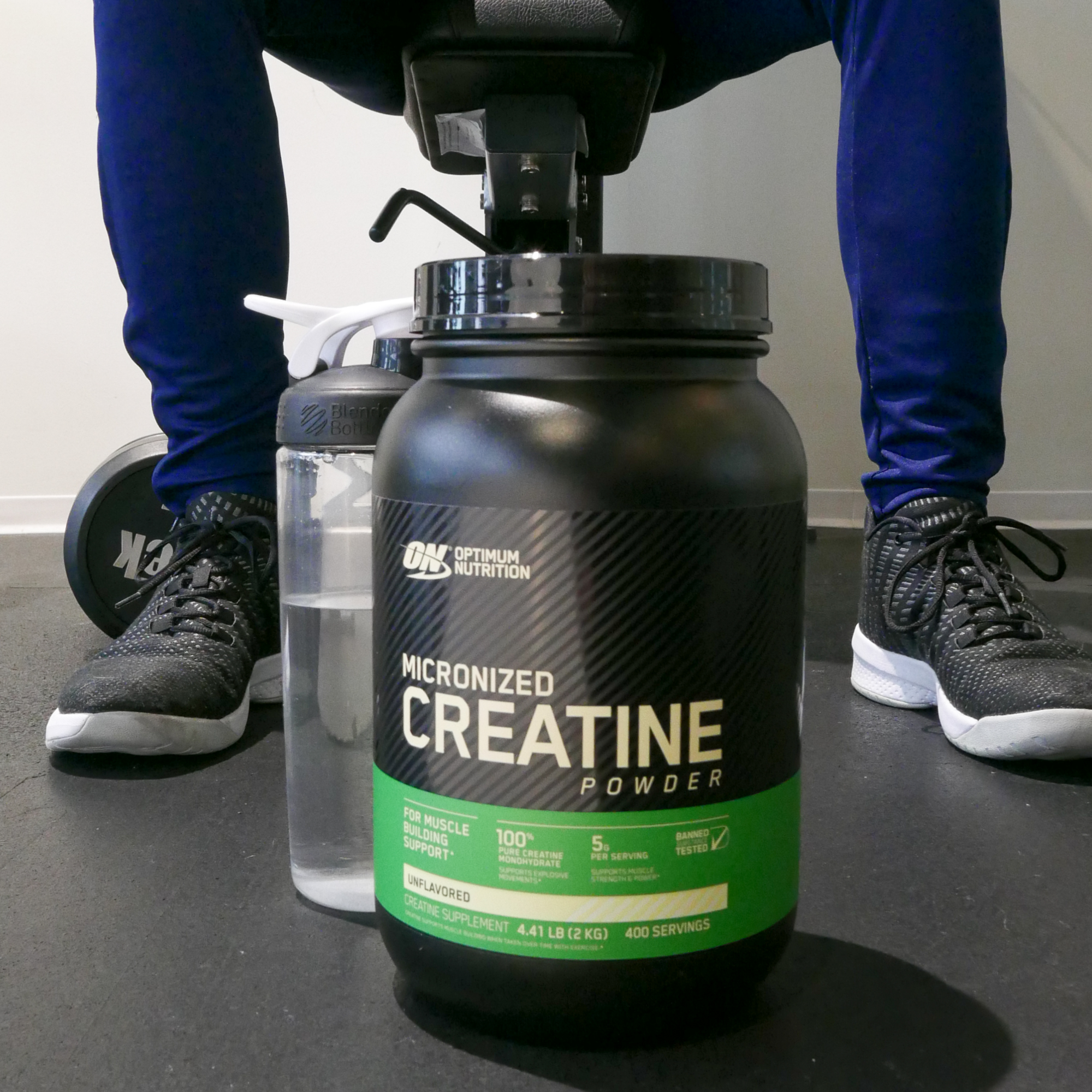 Optimum Nutrition Micronised Creatine Powder, 1.2 kg container, for muscle support and high-intensity workouts
