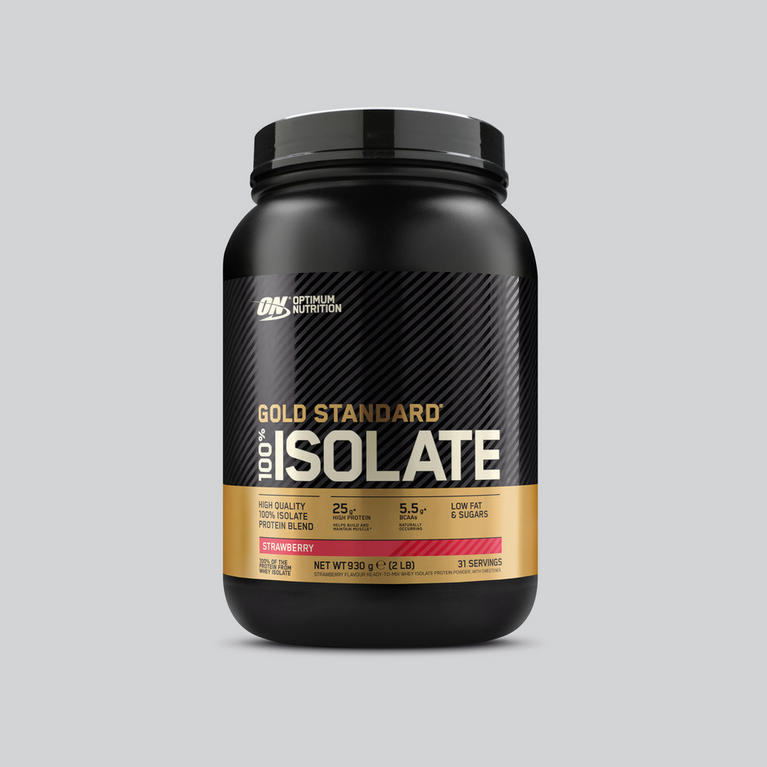 Optimum Nutrition Gold Standard 100% Isolate Whey Protein, 930g container, Strawberry flavor, 31 servings