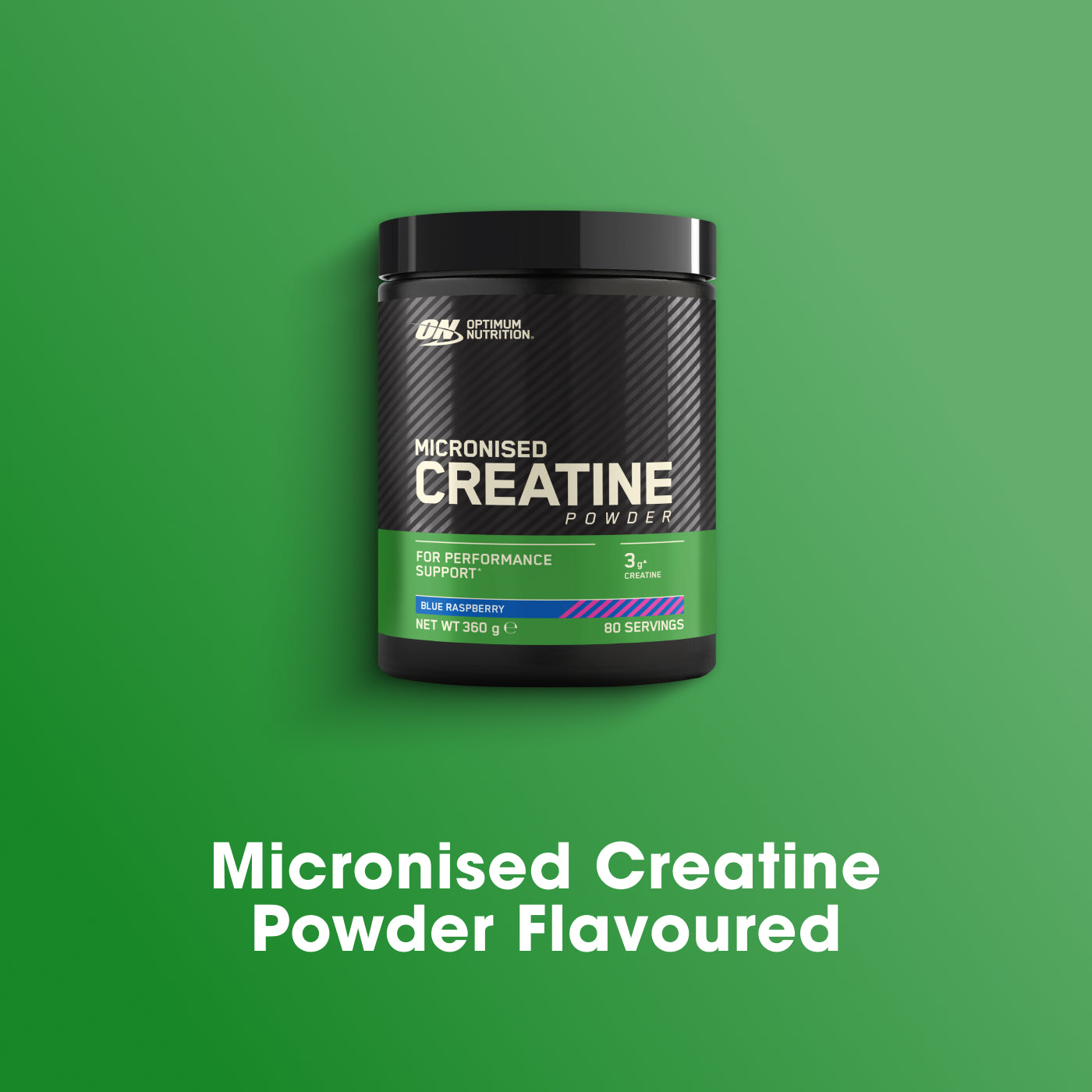 Optimum Nutrition Micronised Creatine Powder, 300g container, 60 servings, for performance support
