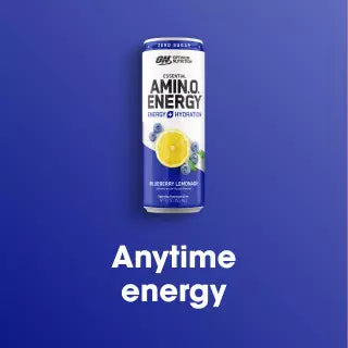 Optimum Nutrition Essential Amin.O. Energy drink, blueberry lemonade flavor, for energy and hydration