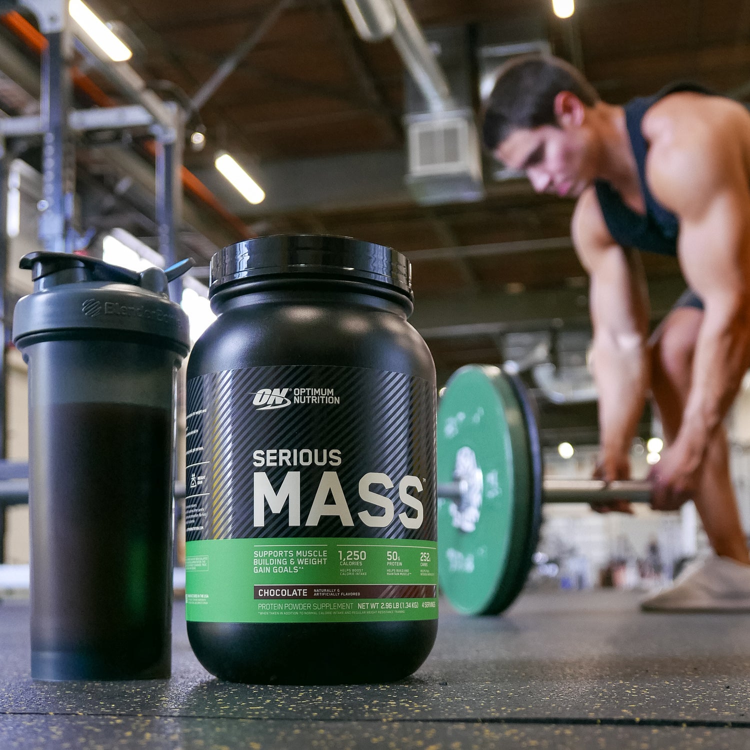 Optimum Nutrition Serious Mass Weight Gainer, 2.73 kg container, for muscle gain and post-workout nutrition