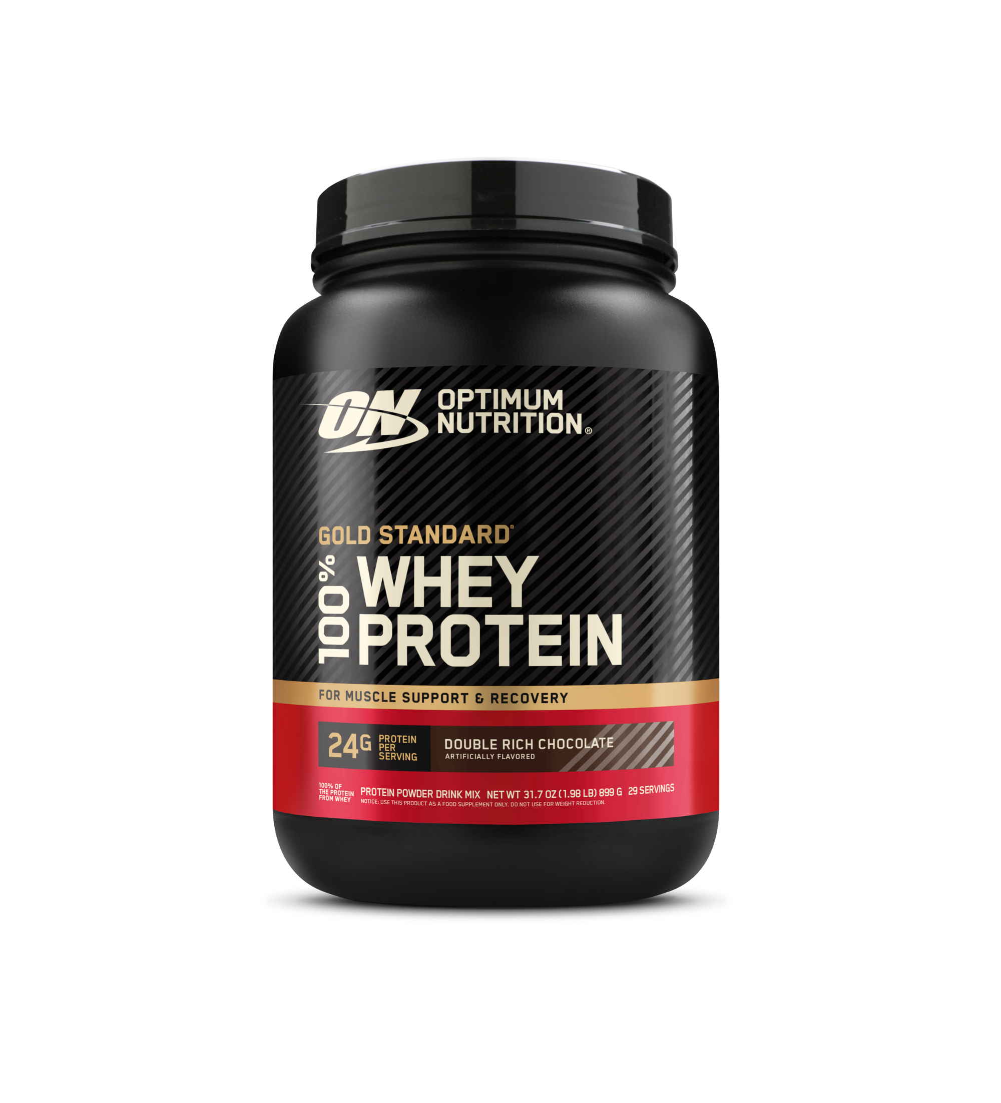 Optimum Nutrition Gold Standard 100% Whey Protein, 5 lb container, White Chocolate flavor, for muscle support and recovery