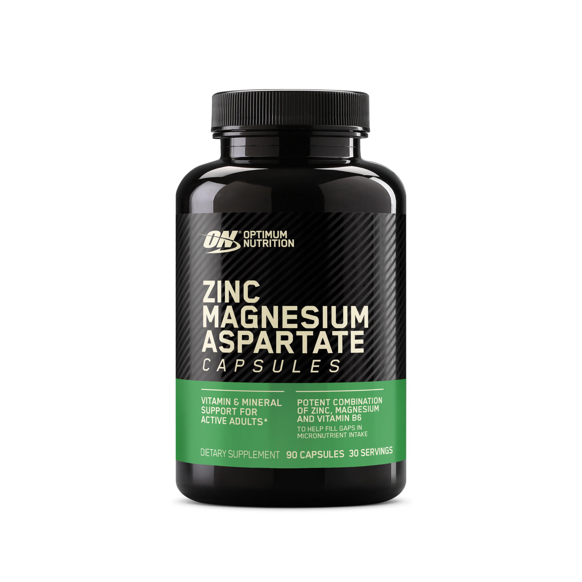 Optimum Nutrition Zinc Magnesium Aspartate capsules, 180 capsules, dietary supplement for active adults