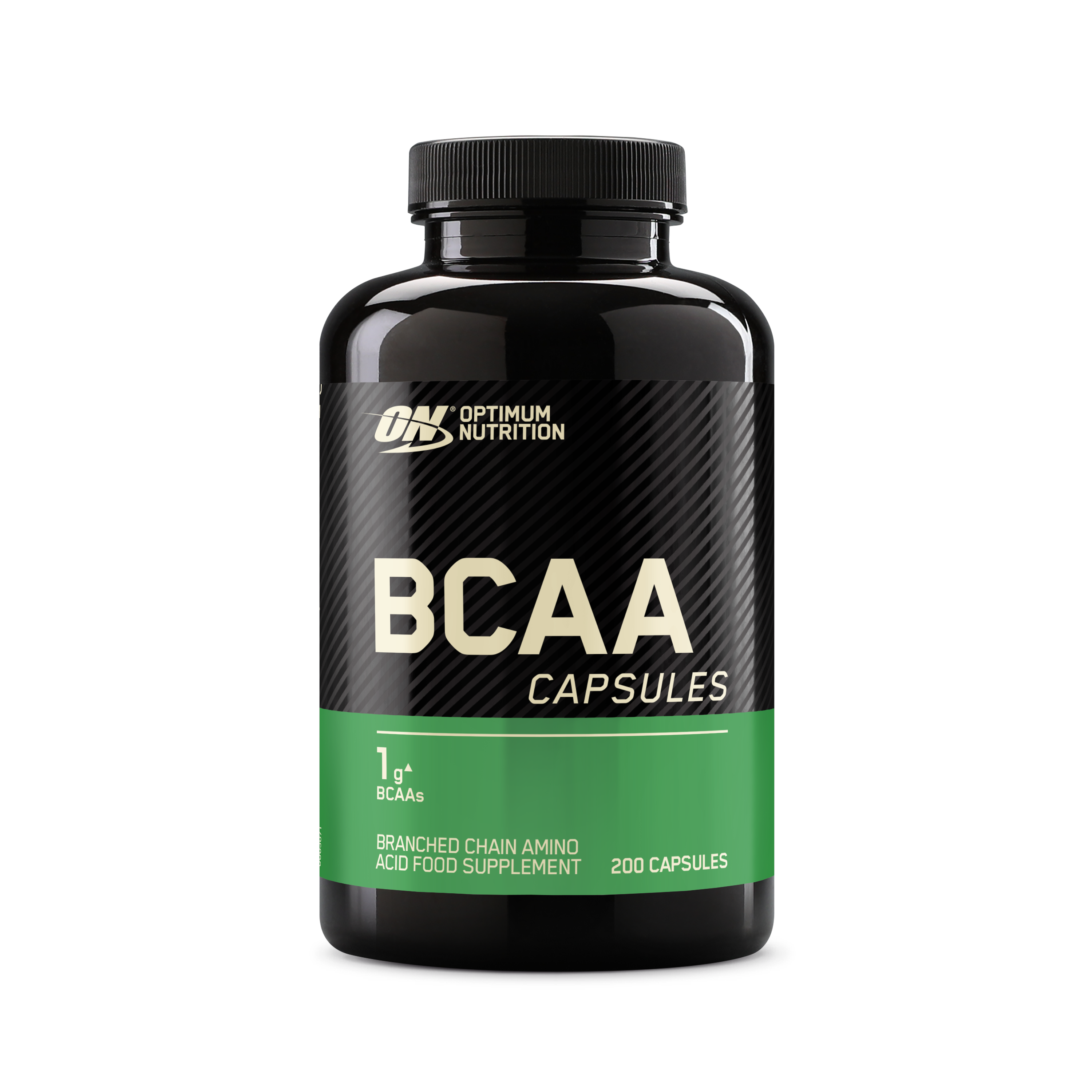 Optimum Nutrition BCAA capsules, 200-count bottle, branched chain amino acid supplement