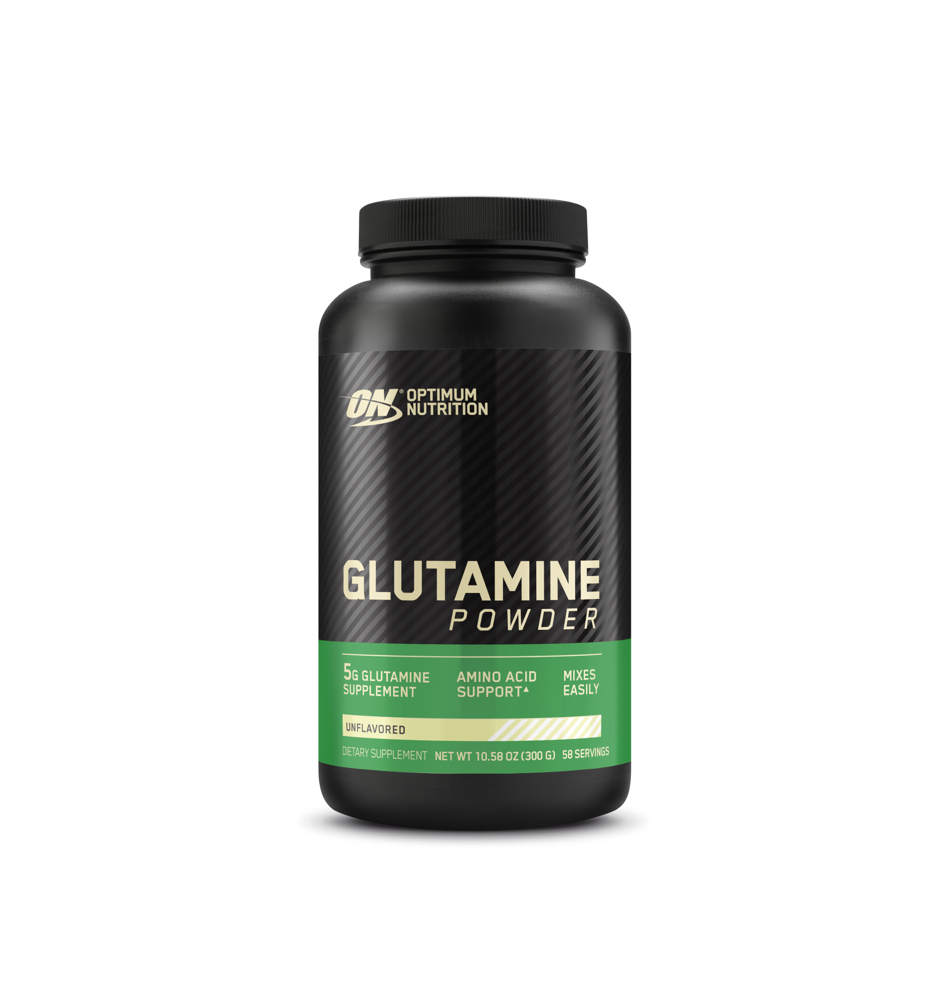Optimum Nutrition Glutamine Powder, 5g per serving, 2.2 lb container, supports amino acid intake