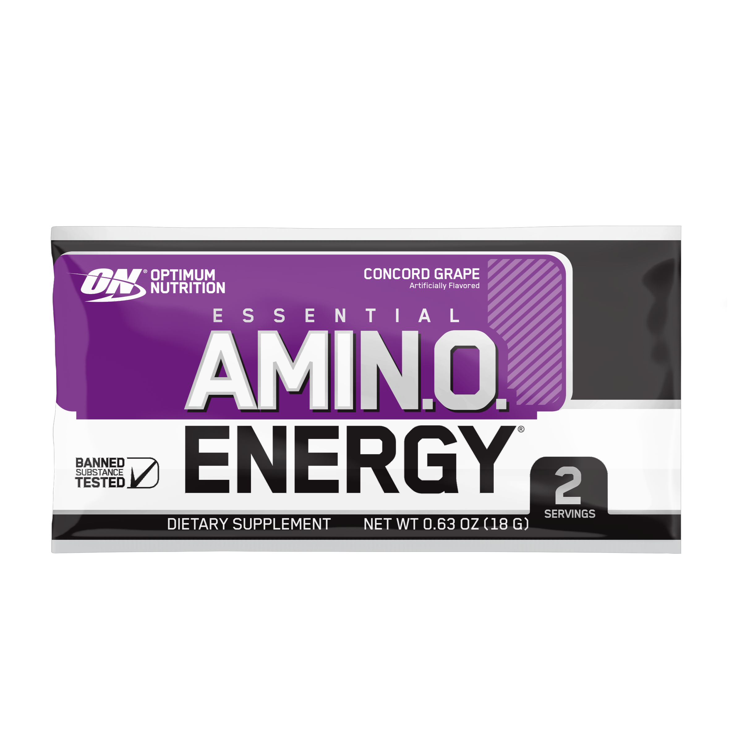 Optimum Nutrition Essential Amino Energy supplement, Concord Grape flavor, 2 servings