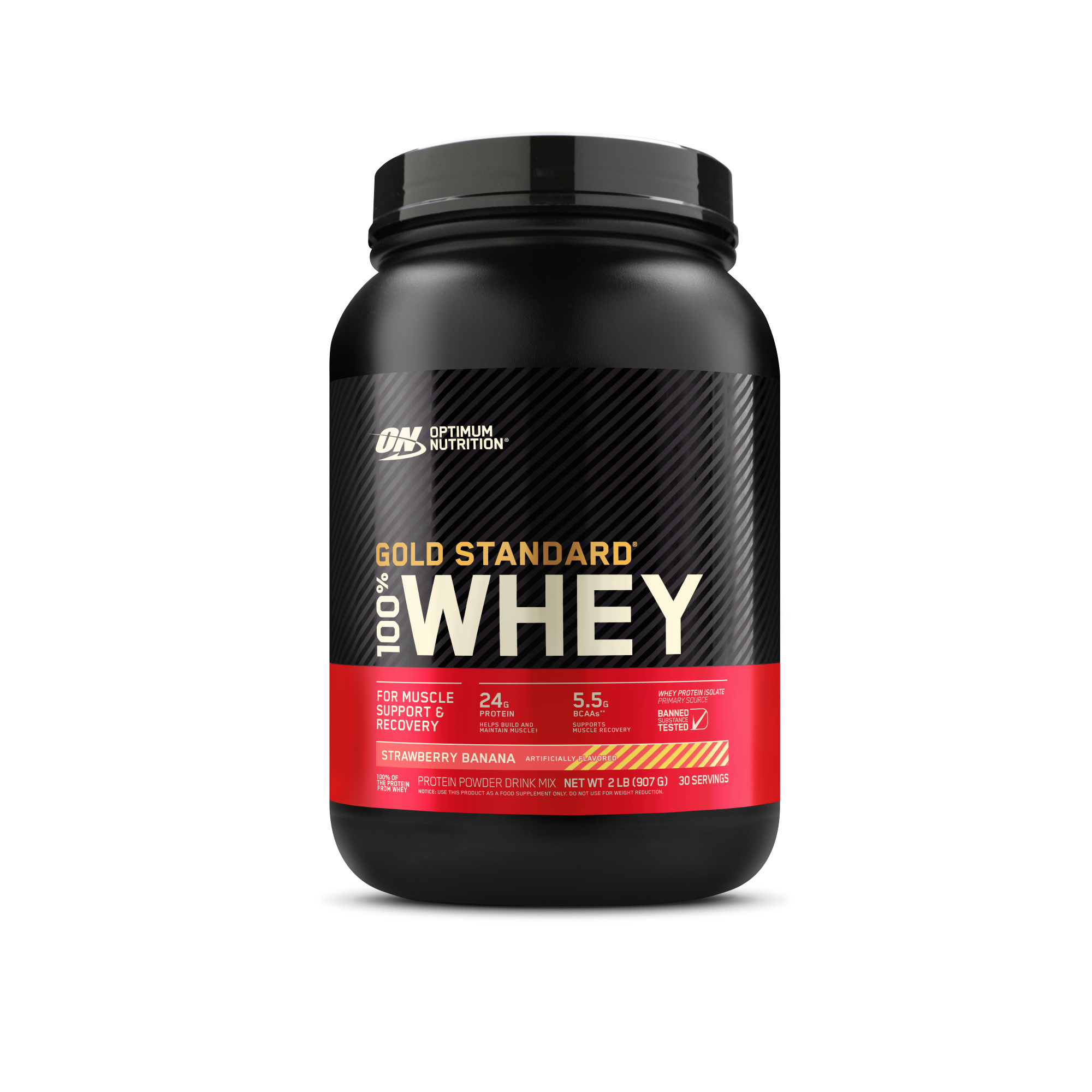 Optimum Nutrition Gold Standard 100% Whey Protein, 0.68 lb container, Cinnamon Roll flavor, for muscle support and recovery