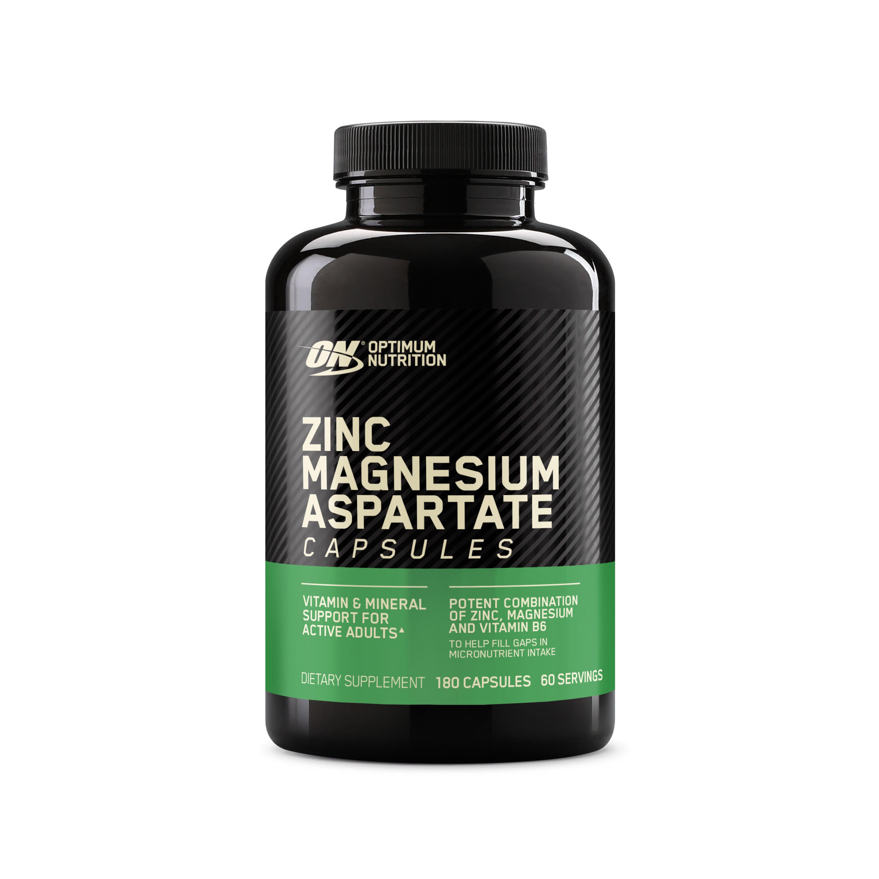Optimum Nutrition Zinc Magnesium Aspartate capsules, 90 capsules, dietary supplement for active adults