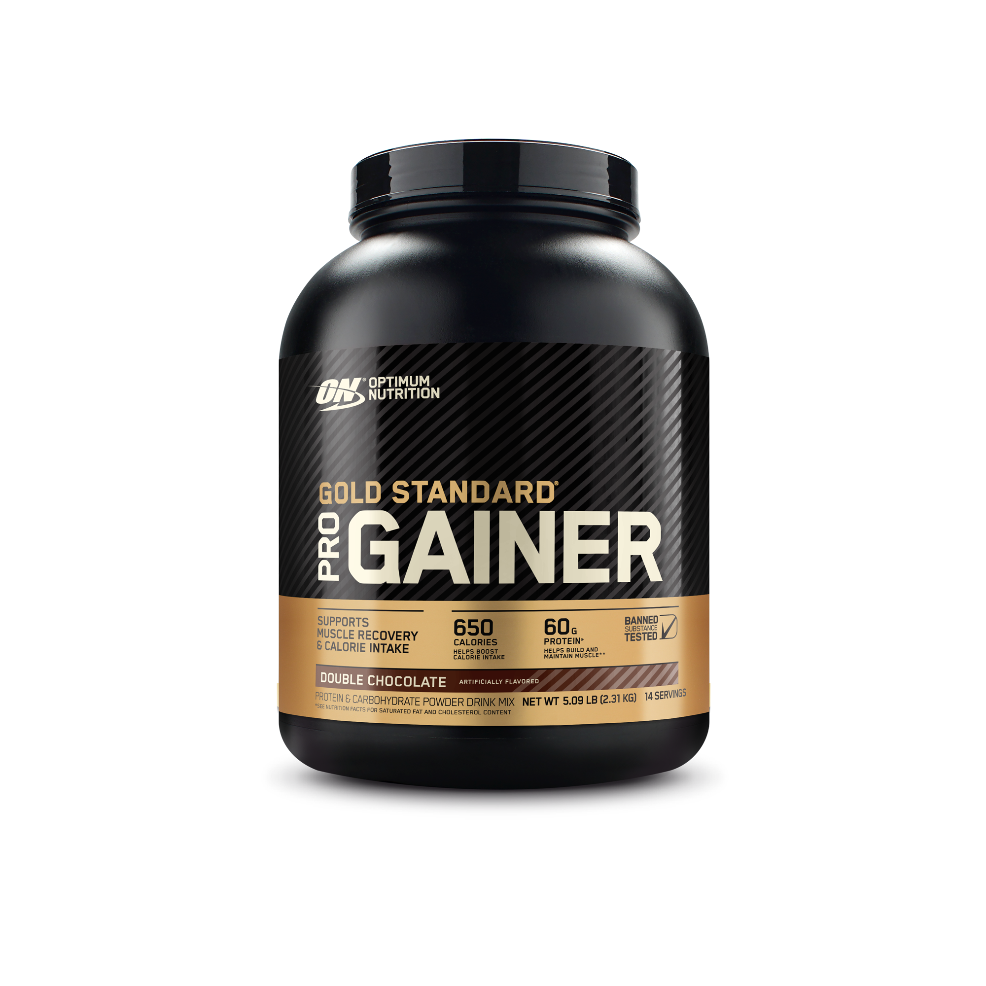 Optimum Nutrition Gold Standard Pro Gainer, 10 lb container, double chocolate flavor, supports muscle recovery and amino acid intake