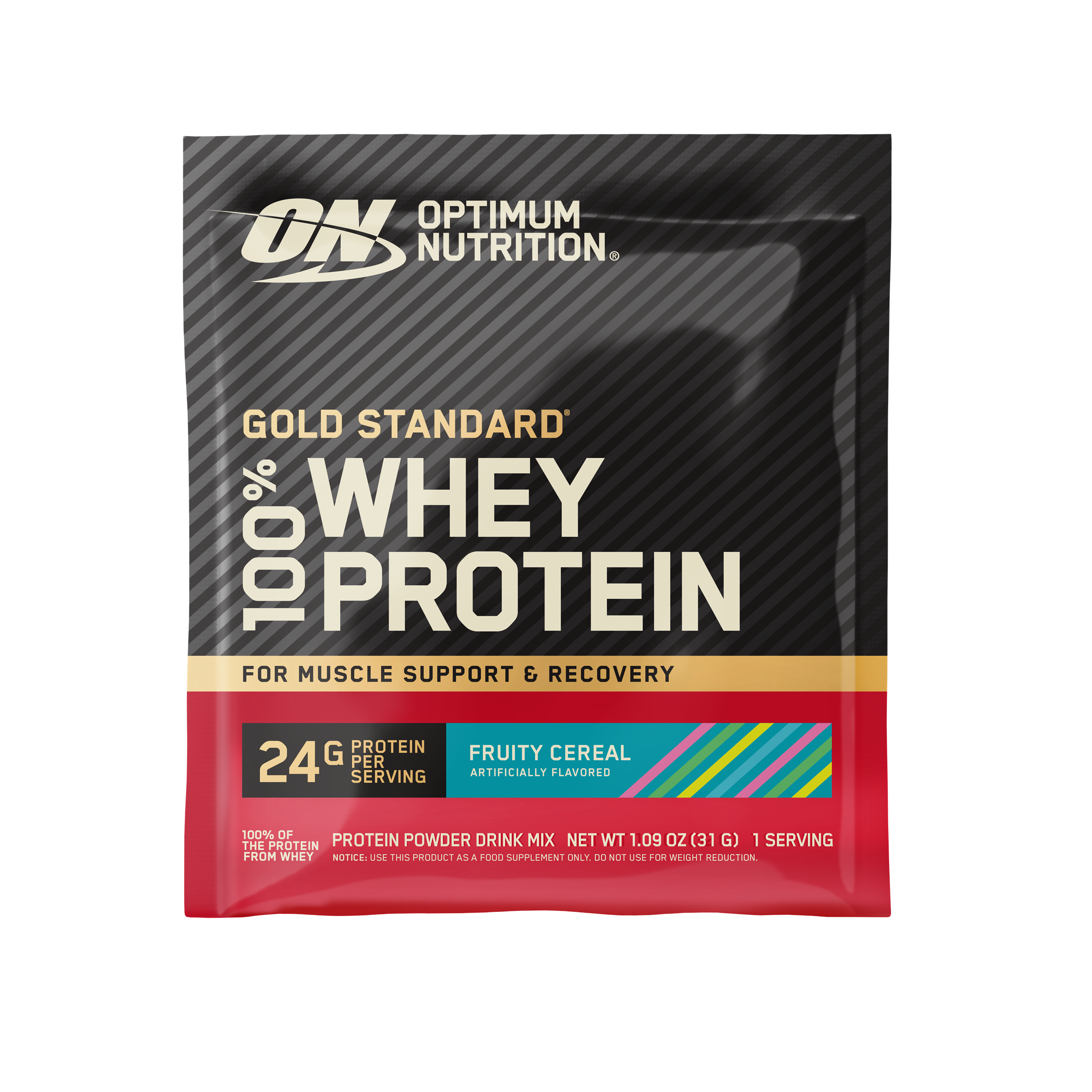 Optimum Nutrition Gold Standard 100% Isolate, 1 Packet Serving, S'Mores flavor, whey protein isolate powder