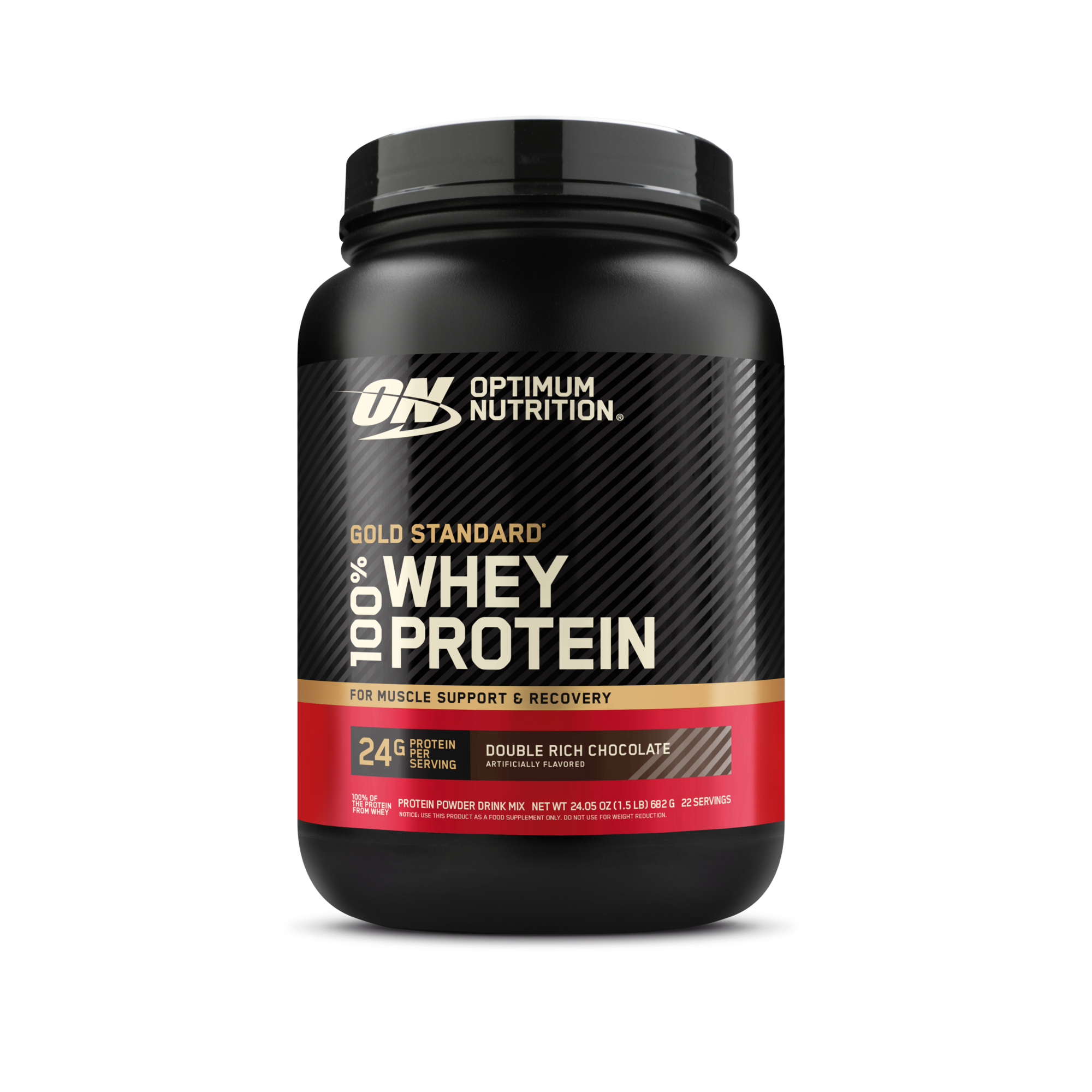 Optimum Nutrition Gold Standard 100% Whey Protein, 10 lb container, Vanilla Ice Cream flavor, for muscle support and recovery