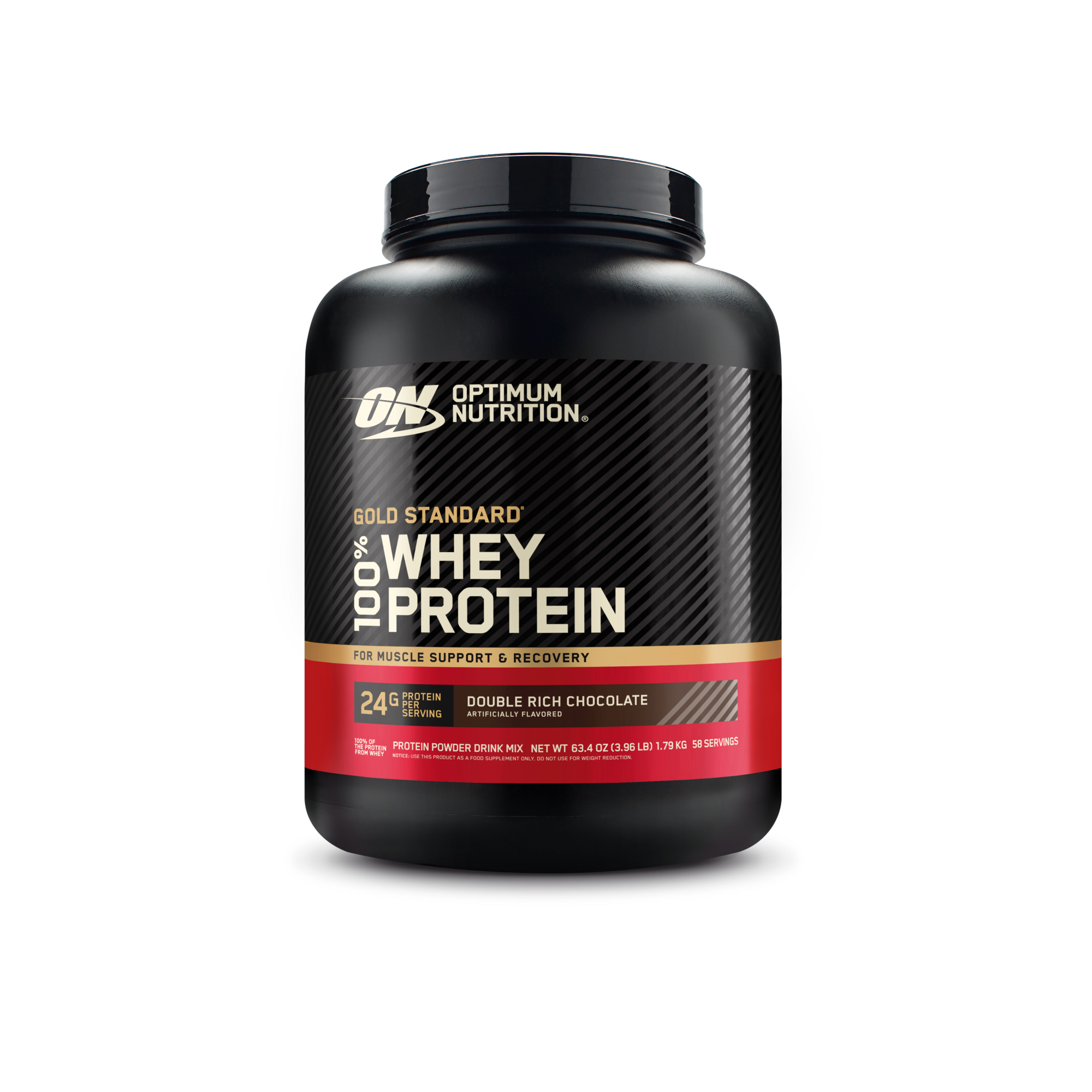 Optimum Nutrition Gold Standard 100% Whey Protein, 2 lb container, Chocolate Malt flavor, for muscle support and recovery