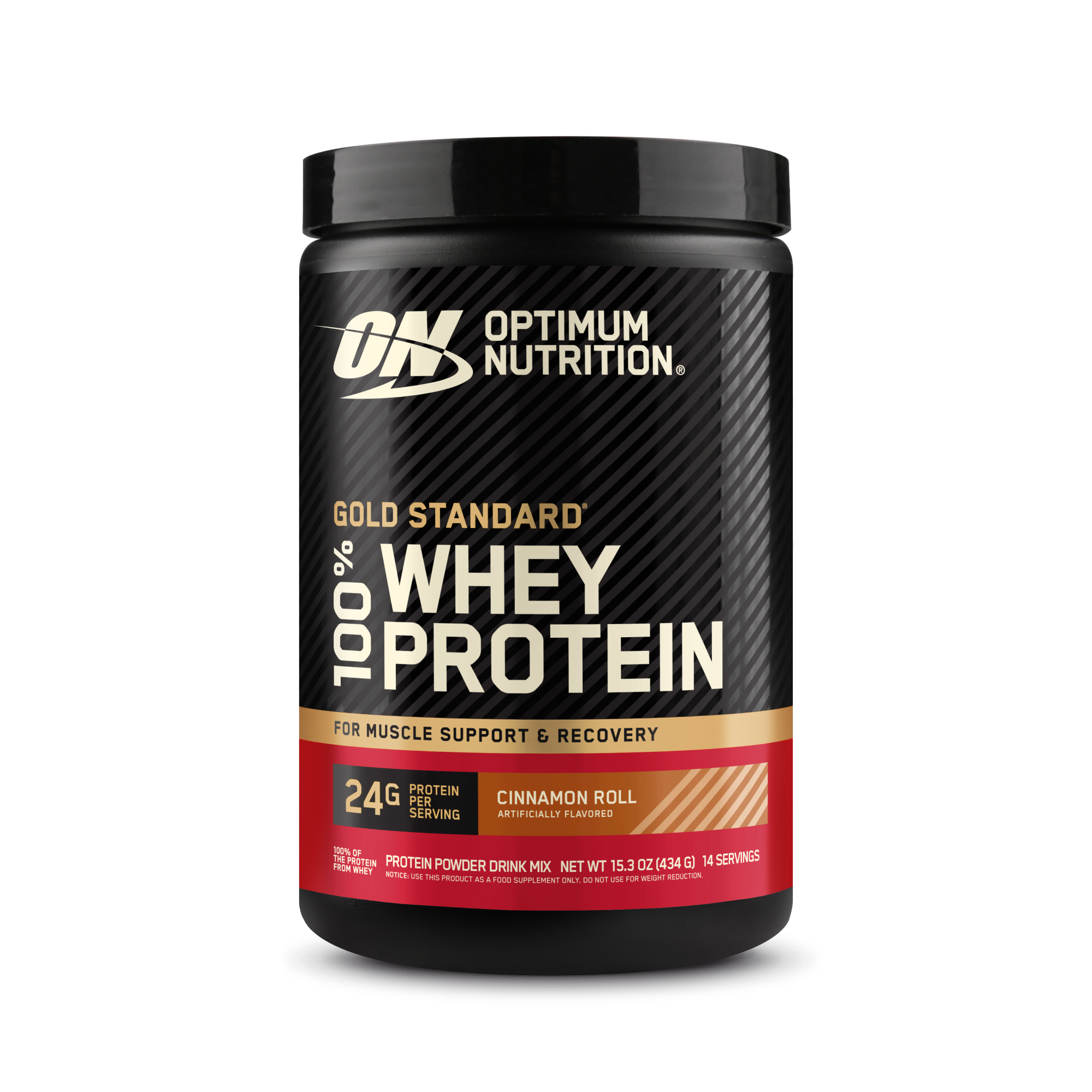 Optimum Nutrition Gold Standard 100% Whey Protein, 1.5 lb container, Double Rich Chocolate flavor, for muscle support and recovery