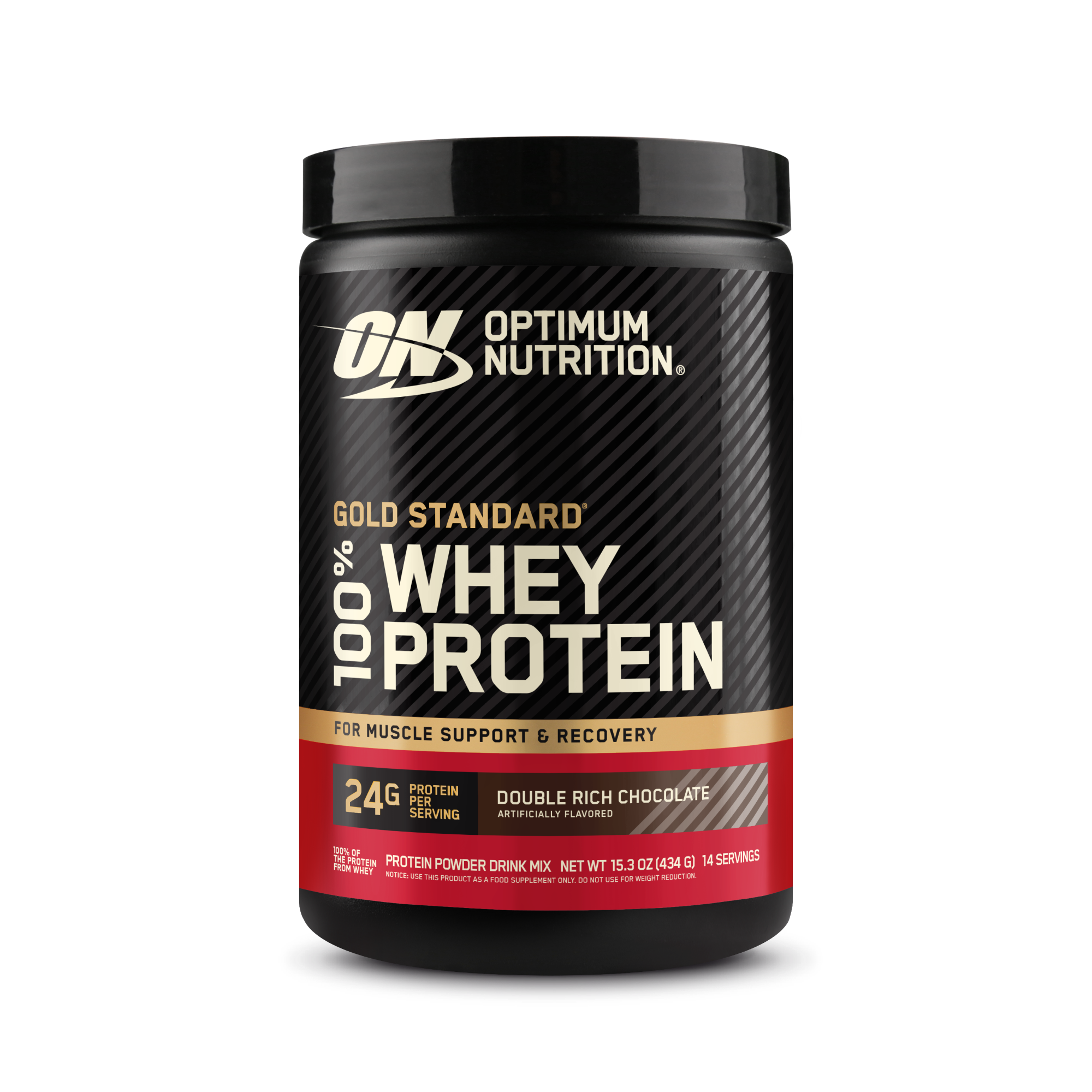 Optimum Nutrition Gold Standard 100% Whey Protein, 1.5 lb container, French Vanilla Creme flavor, for muscle support and recovery