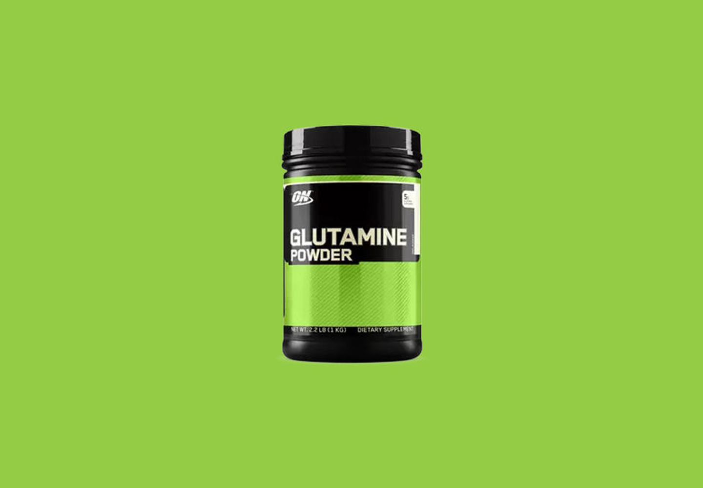 Optimum Nutrition Glutamine Powder, 300g container, supports muscle recovery and immune function