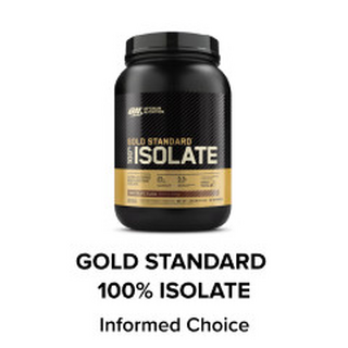 Optimum Nutrition Gold Standard 100% Isolate Whey Protein, 2.73 kg container, for muscle building and post-workout nutrition