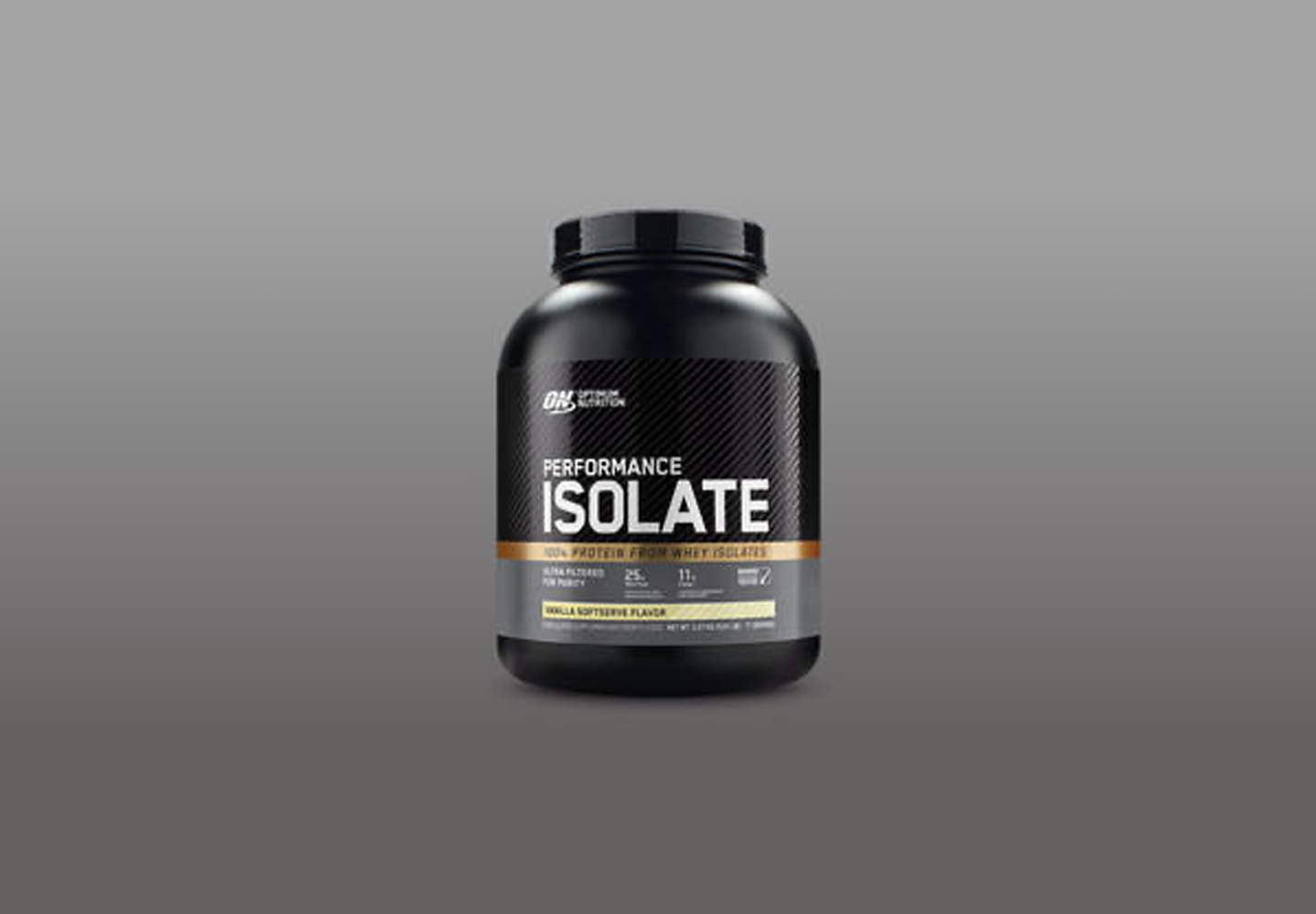 Optimum Nutrition Performance Isolate Whey Protein, 2.73 kg container, Vanilla flavor