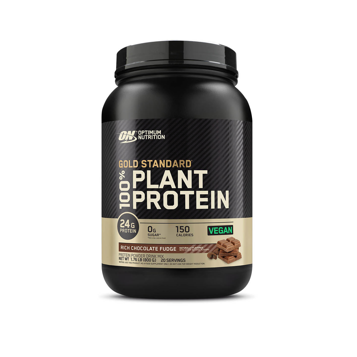 Optimum Nutrition Gold Standard 100% Plant Protein, 2.73 kg, Rich Chocolate Fudge flavor, vegan protein powder