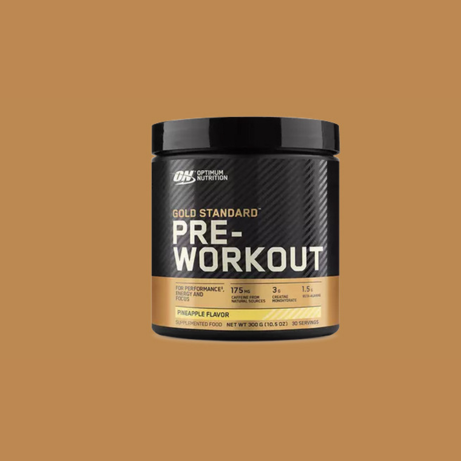 Optimum Nutrition Gold Standard Pre-Workout, 330g container, Pineapple flavor, supports performance and focus