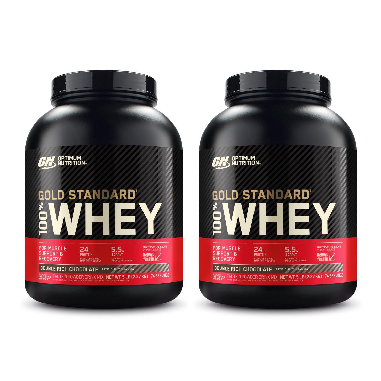 未開封 Optimum Nutrition 5ポンド(2.27 kg) 2x GOLD STANDARD 100% WHEY™ Protein (5 lbs)