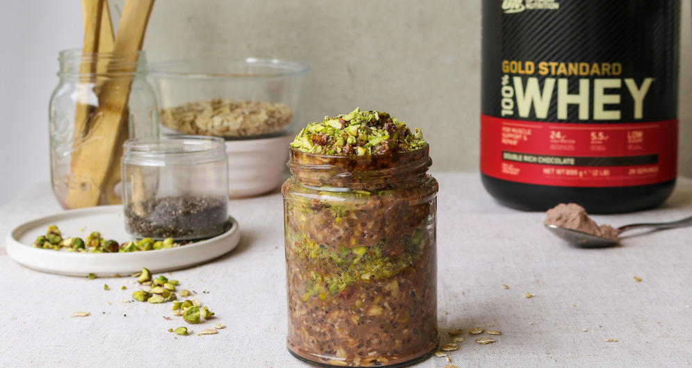 Chocolade‑Pistache Overnight Oats