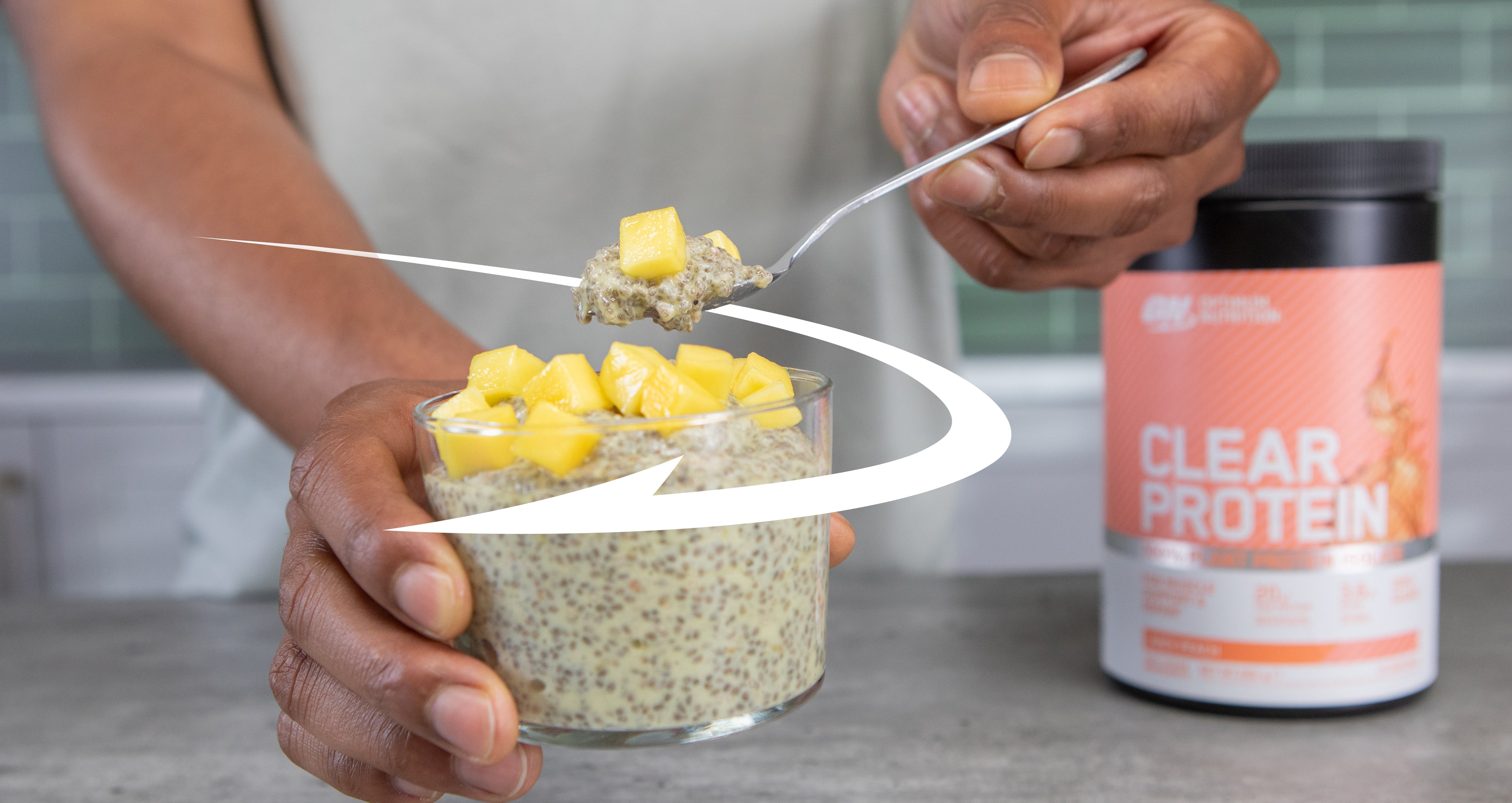Protein Packed Tropical Chia Pudding
