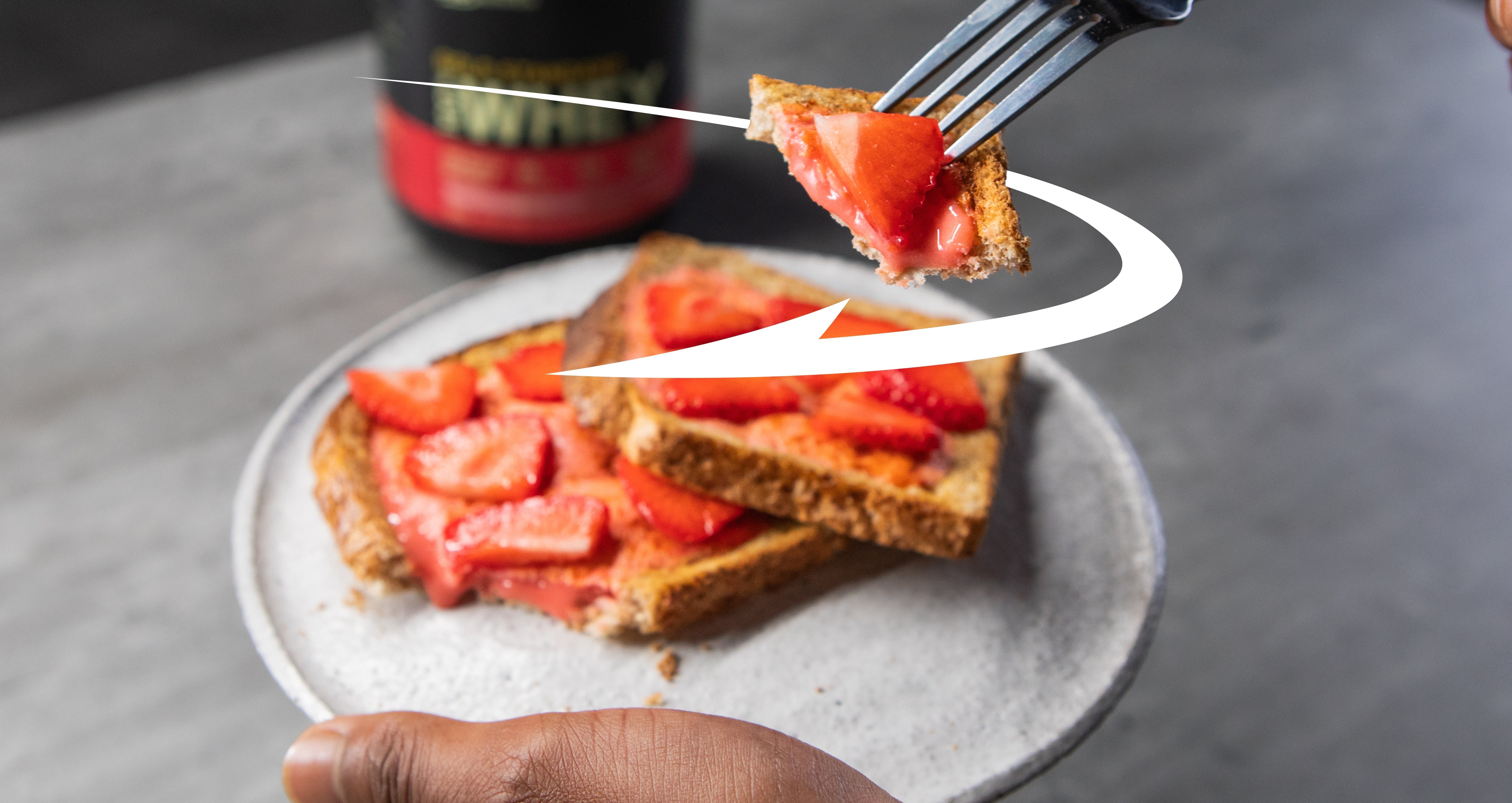 Strawberry Protein Toast