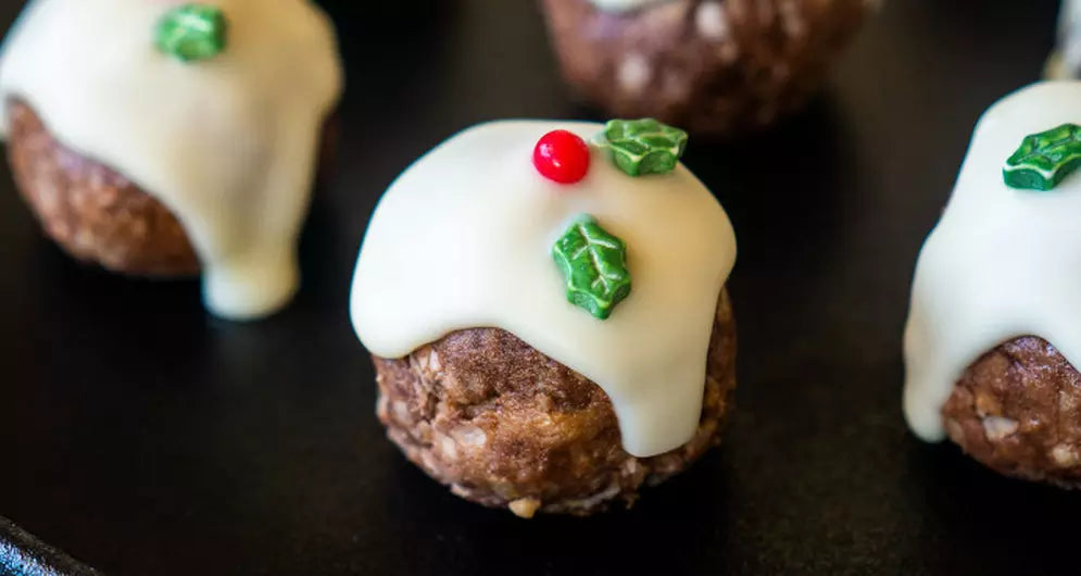 Christmas Pudding Protein Truffles