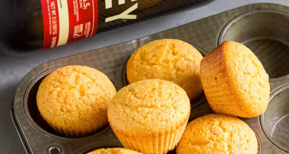 Protein Sweet Potato Cornbread Muffins