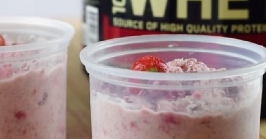 Strawberry Shortcake mit Haferflocken