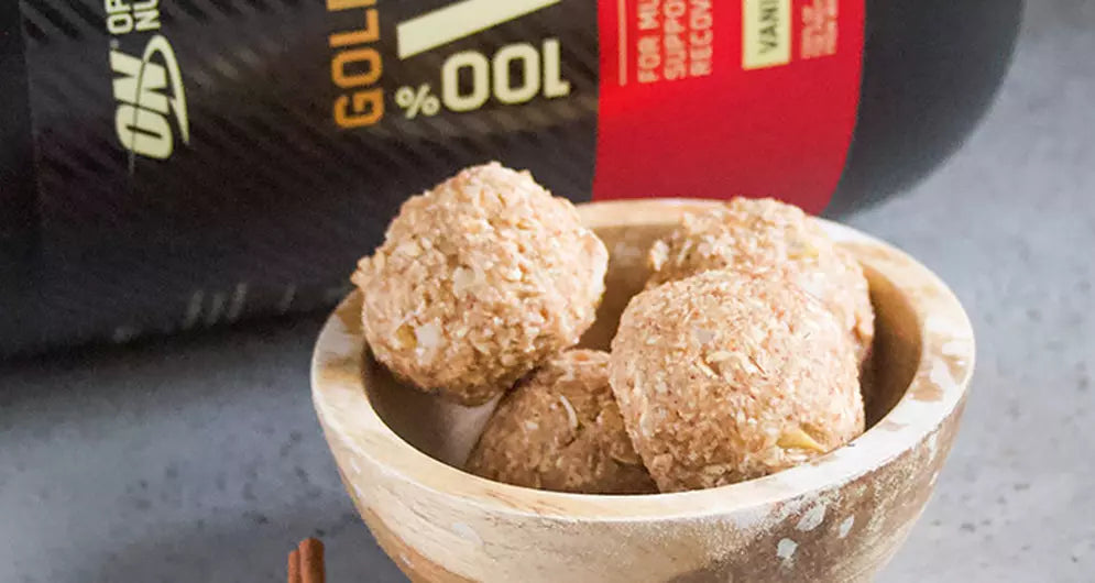 Pear Cinnamon Protein Bites