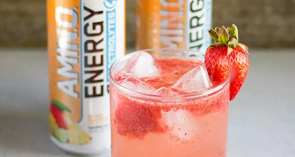 Strawberry Peach Mocktail