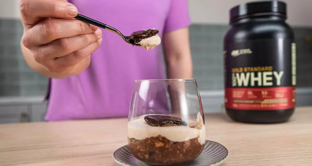 High Protein Chocolate Hazelnut Overnight Oats