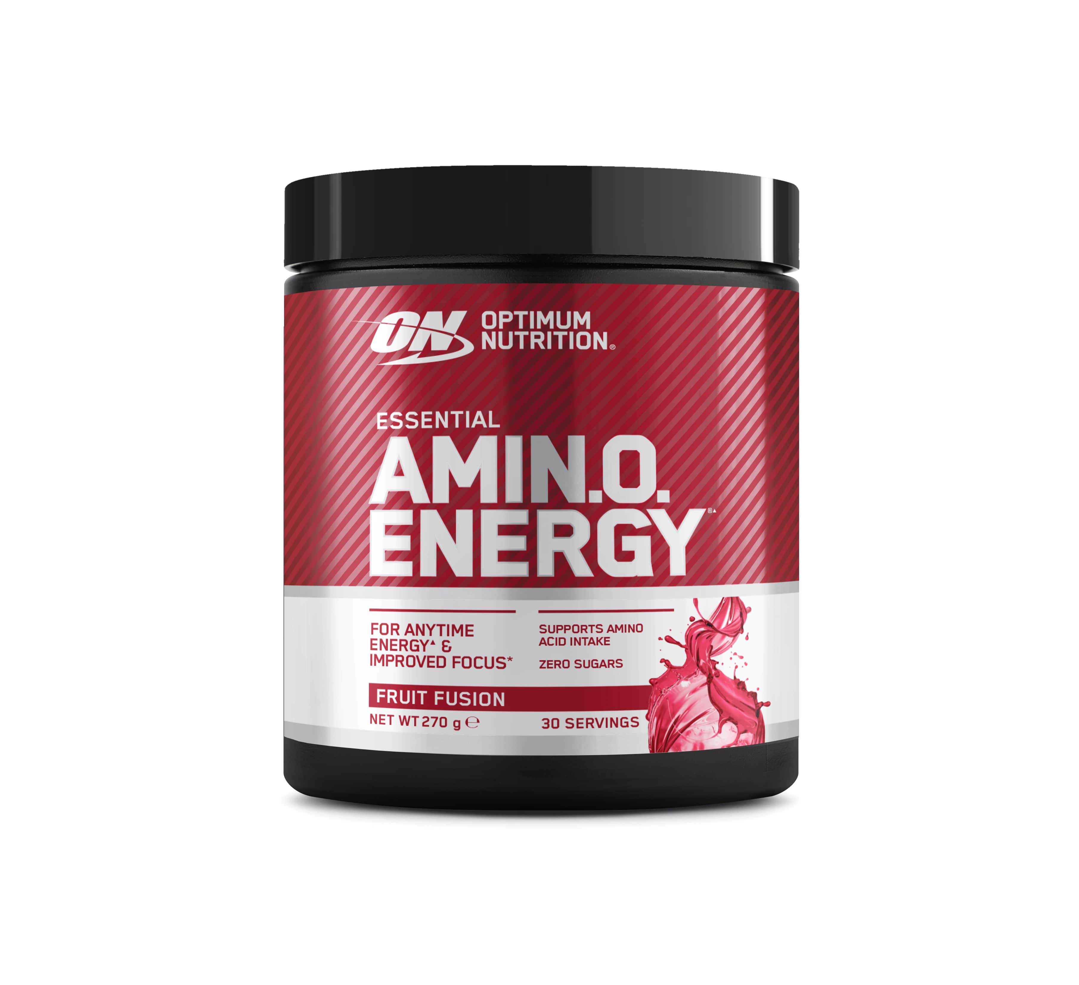 Optimum Nutrition Essential Amino Energy, 270g container, fruit fusion flavor, 30 servings