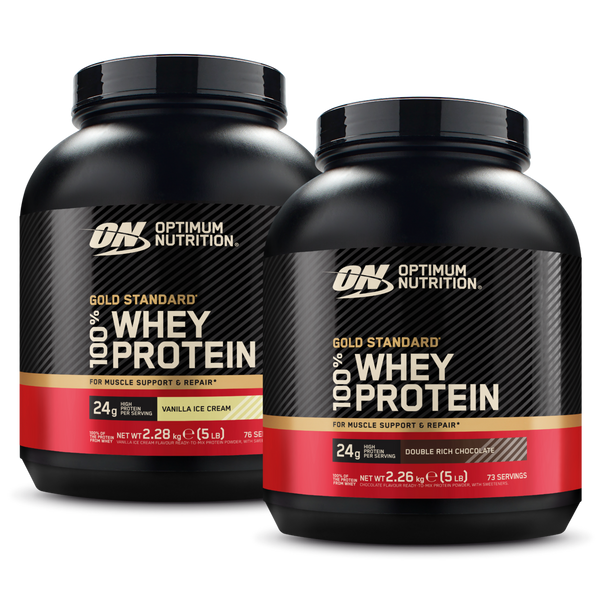 2x Gold Standard 100% Whey Protein (5lb)