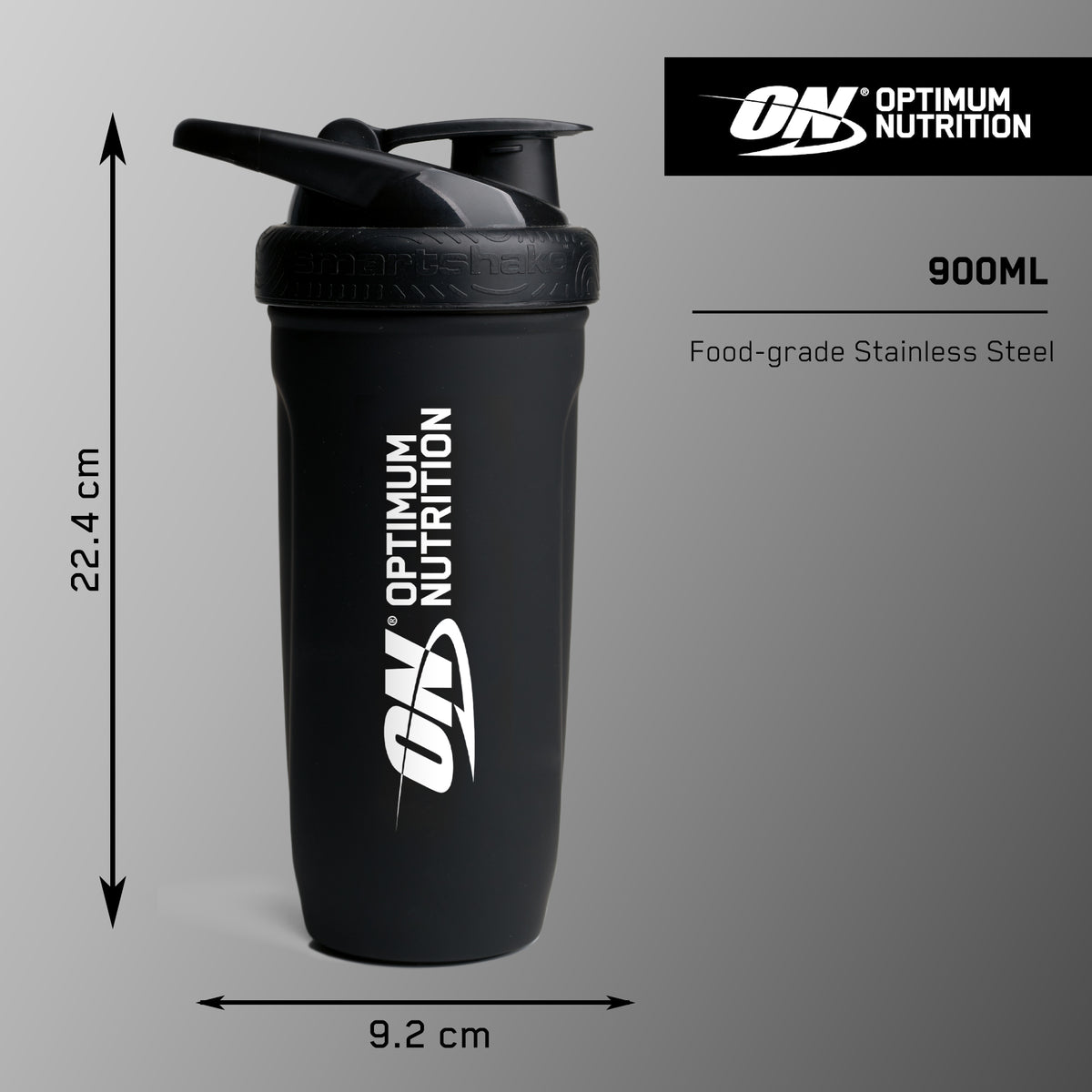 Optimum Nutrition Smartshake Reforce Steel Shaker - 900ml
