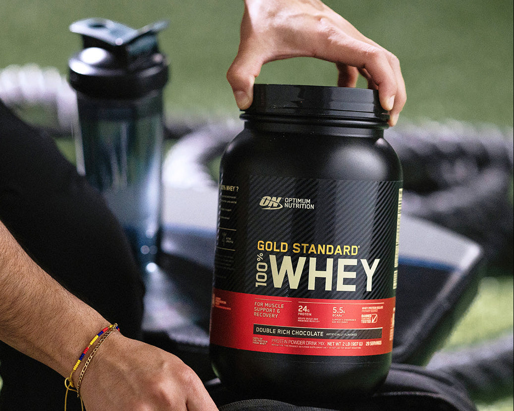 Optimum Nutrition Gold Standard 100% Whey Protein, 2.73 kg container, Double Rich Chocolate flavor