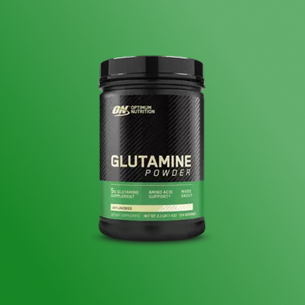 Optimum Nutrition Glutamine Powder, 300g container, supports amino acid intake and muscle recovery