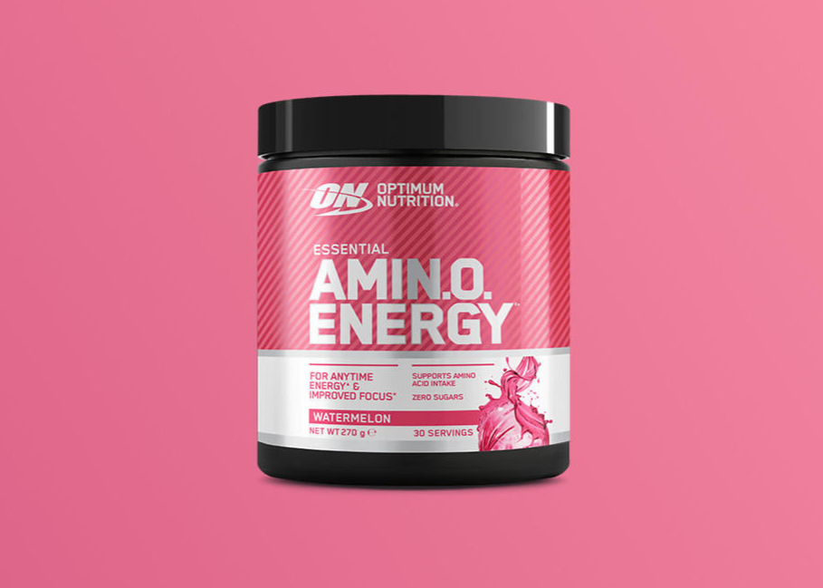 Optimum Nutrition Essential Amino Energy, 270g container, watermelon flavor, 30 servings