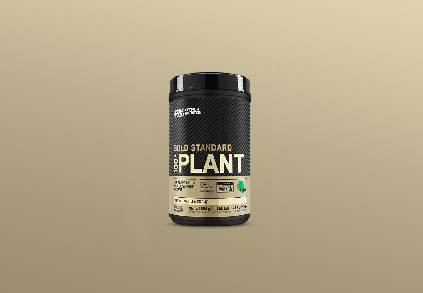 Optimum Nutrition Gold Standard 100% Plant Protein, 684g container, Vanilla Creme flavor