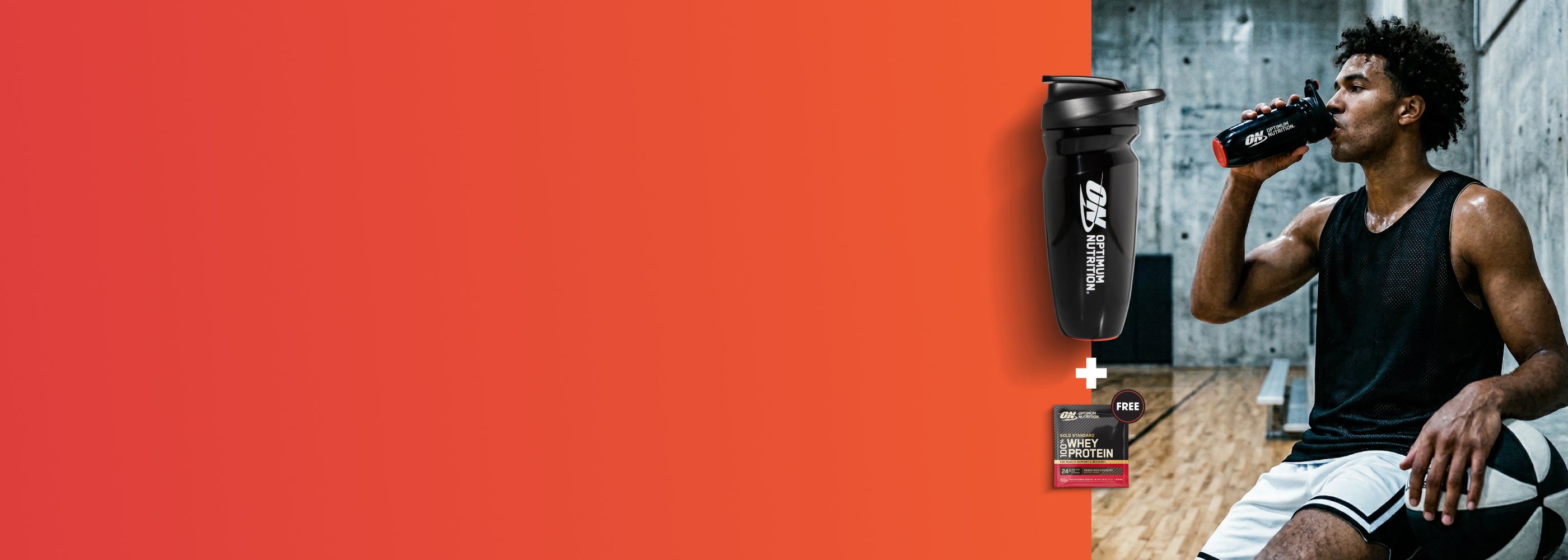 Person drinking from an Opti-Lock shaker bottle