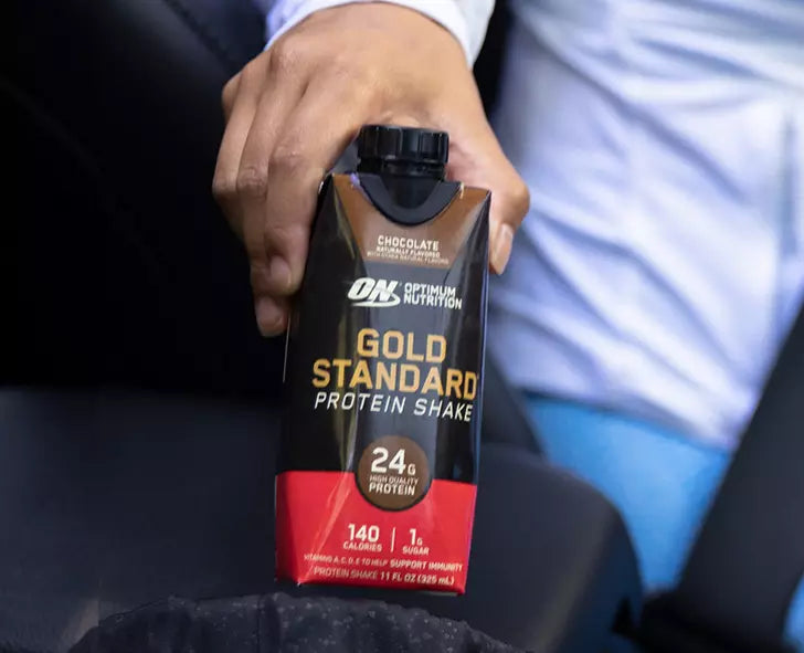 Optimum Nutrition Gold Standard Protein Shake, 325ml carton, 24g protein per serving