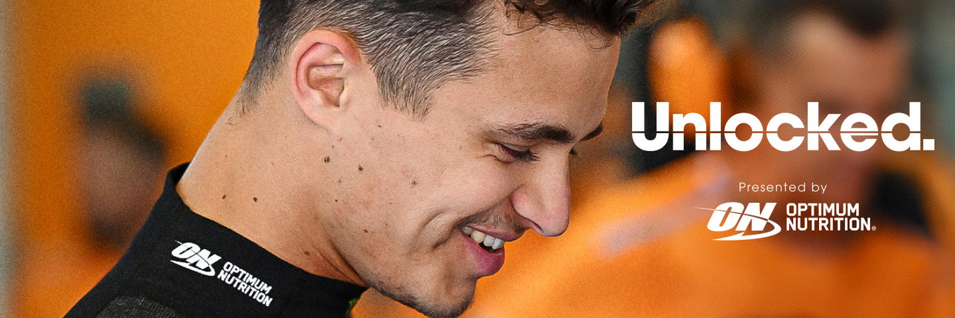 Optimum Nutrition logo with the word "Unlocked" in the background