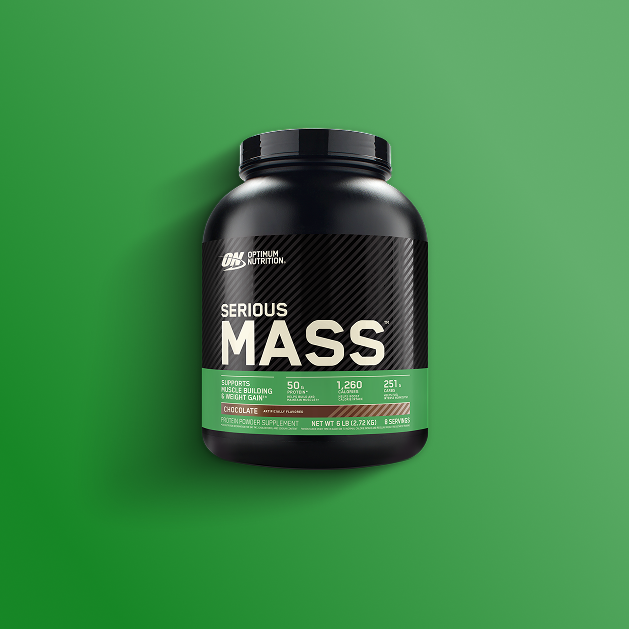 Optimum Nutrition Serious Mass Weight Gainer, 2.73 kg container, supports muscle building and weight gain