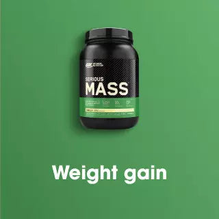 Optimum Nutrition Serious Mass Weight Gainer, 2.73 kg container, for weight gain and muscle building